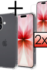 NoXx NoXx iPhone 17 Hoesje Shockproof Met 2x Screenprotector Met Dichte Notch
