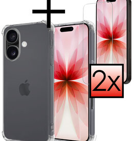 NoXx NoXx iPhone 17 Hoesje Shockproof Met 2x Screenprotector Met Dichte Notch