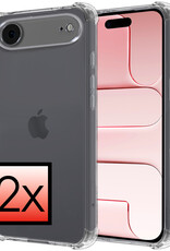 NoXx NoXx iPhone Air Hoesje Shockproof - Transparant - 2 PACK