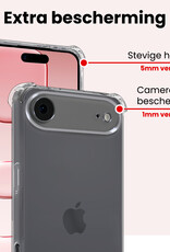 NoXx NoXx iPhone Air Hoesje Shockproof - Transparant - 2 PACK