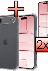 NoXx NoXx iPhone Air Hoesje Shockproof Met 2x Screenprotector Met Dichte Notch