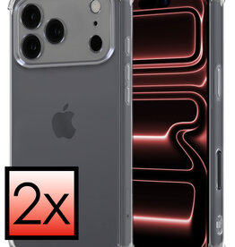 NoXx NoXx iPhone 17 Pro Hoesje Shockproof - Transparant - 2 PACK