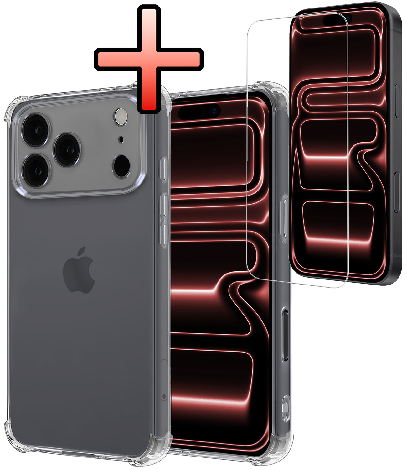 NoXx NoXx iPhone 17 Pro Max Hoesje Shockproof Met Screenprotector Met Dichte Notch