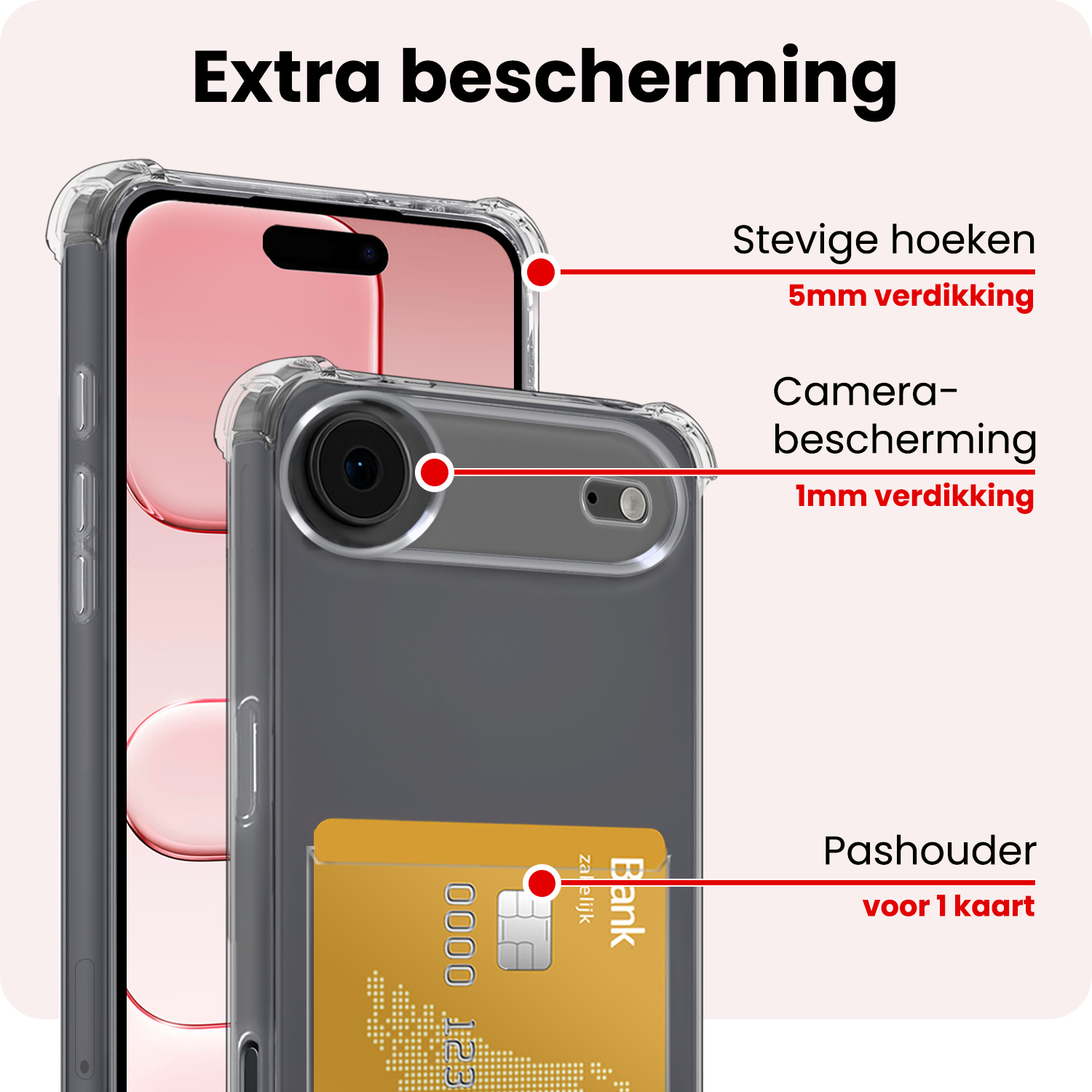 NoXx NoXx iPhone Air Hoesje Pashouder