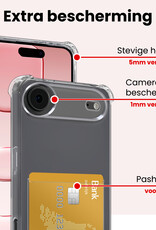 NoXx NoXx iPhone Air Hoesje Pashouder Met Screenprotector