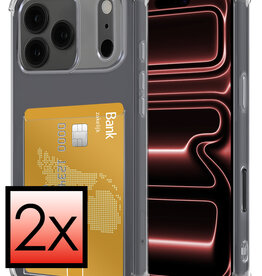 NoXx NoXx iPhone 17 Pro Max Hoesje Pashouder - 2 PACK