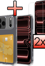 NoXx NoXx iPhone 17 Pro Max Hoesje Pashouder Met 2x Screenprotector