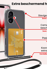 NoXx NoXx iPhone 17 Hoesje Pashouder met Koord