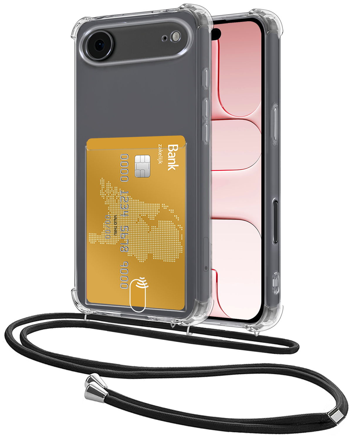 NoXx NoXx iPhone Air Hoesje Pashouder met Koord