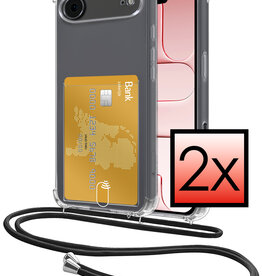 NoXx NoXx iPhone Air Hoesje Pashouder met Koord - 2 PACK