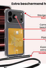 NoXx NoXx iPhone 17 Pro Max Hoesje Pashouder met Koord