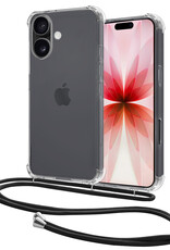 NoXx NoXx iPhone 17 Hoesje Transparant Shockproof Met Zwart Koord