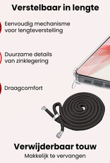 NoXx NoXx iPhone 17 Hoesje Transparant Shockproof Met Zwart Koord