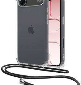 NoXx NoXx iPhone Air Hoesje Transparant Shockproof Met Zwart Koord