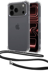 NoXx NoXx iPhone 17 Pro Hoesje Transparant Shockproof Met Zwart Koord