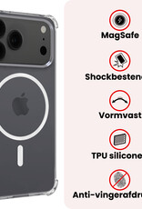 NoXx NoXx iPhone 17 Pro Magsafe Hoesje - Transparant