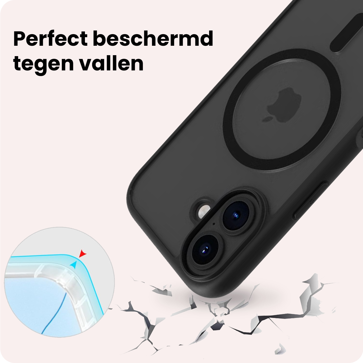 NoXx NoXx iPhone 17 Magsafe Hoesje - Zwart