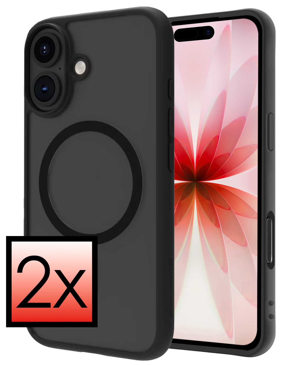 NoXx NoXx iPhone 17 Magsafe Hoesje - Zwart - 2 PACK