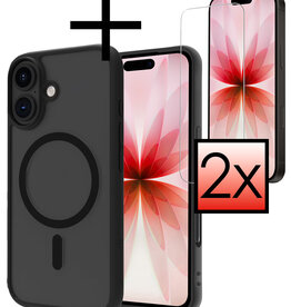 NoXx NoXx iPhone 17 Magsafe Hoesje Zwart Met Screenprotector