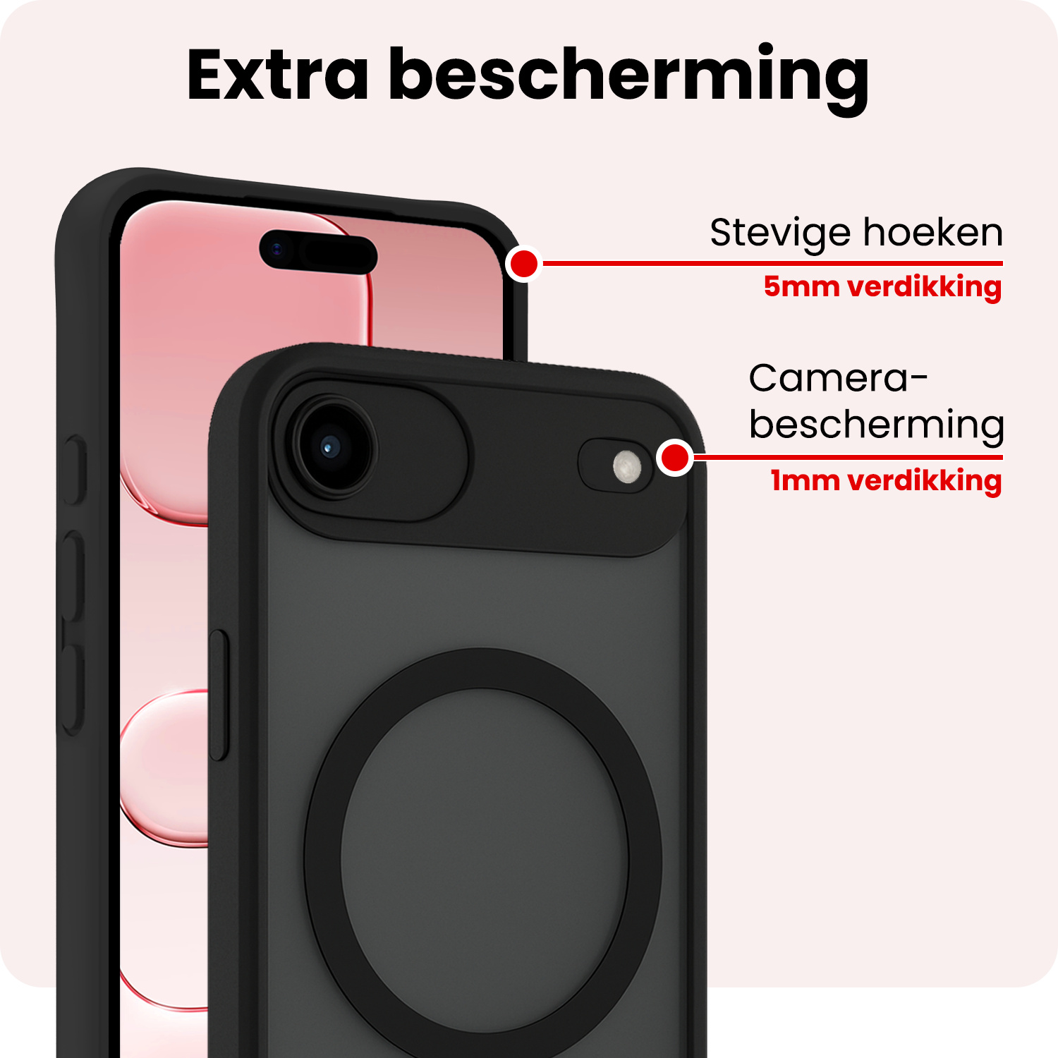 NoXx NoXx iPhone Air Magsafe Hoesje - Zwart