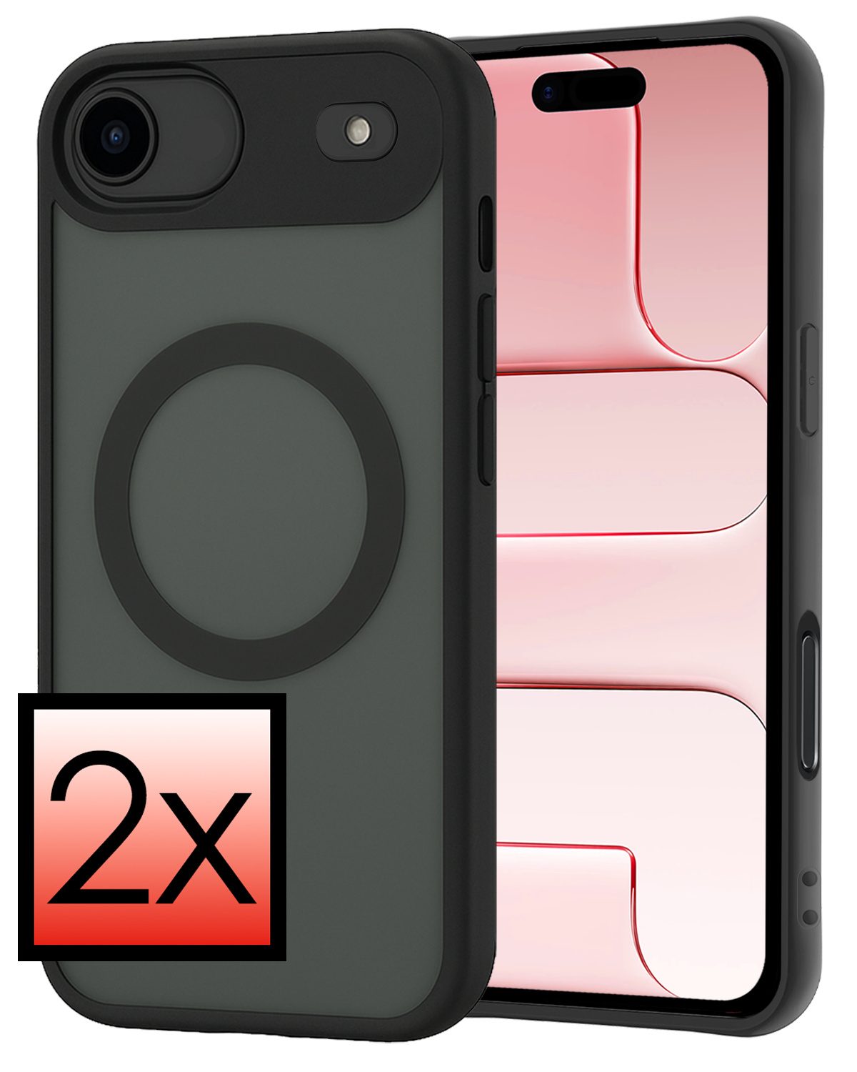 NoXx NoXx iPhone Air Magsafe Hoesje - Zwart - 2 PACK