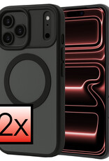 NoXx NoXx iPhone 17 Pro Magsafe Hoesje - Zwart - 2 PACK