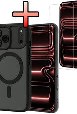NoXx NoXx iPhone 17 Pro Max Magsafe Hoesje Zwart Met Screenprotector