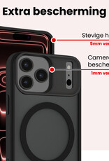 NoXx NoXx iPhone 17 Pro Max Magsafe Hoesje Zwart Met Screenprotector