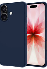 NoXx NoXx iPhone 17 Hoesje Siliconen - Donkerblauw