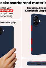NoXx NoXx iPhone 17 Hoesje Siliconen - Donkerblauw