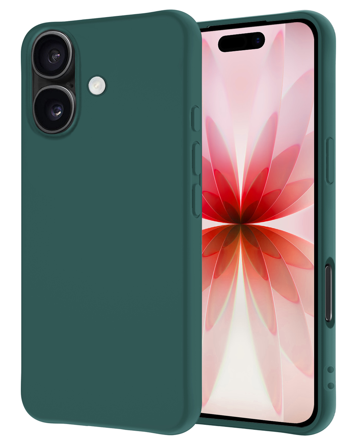 NoXx NoXx iPhone 17 Hoesje Siliconen - Donkergroen