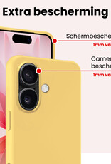 NoXx NoXx iPhone 17 Hoesje Siliconen - Geel