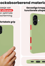 NoXx NoXx iPhone 17 Hoesje Siliconen - Groen