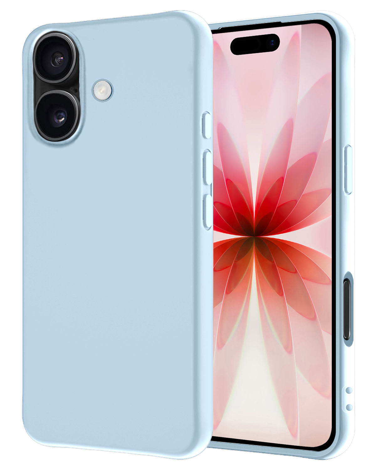 NoXx NoXx iPhone 17 Hoesje Siliconen - Lichtblauw