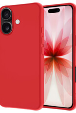 NoXx NoXx iPhone 17 Hoesje Siliconen - Rood