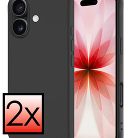 NoXx NoXx iPhone 17 Hoesje Siliconen - Zwart - 2 PACK