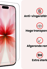 NoXx NoXx iPhone 17 Hoesje Siliconen Met 2x Screenprotector Met Dichte Notch - Perzik