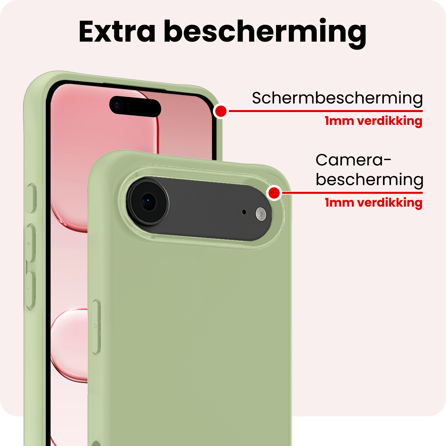 NoXx NoXx iPhone Air Hoesje Siliconen - Groen