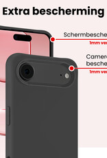 NoXx NoXx iPhone Air Hoesje Siliconen - Zwart