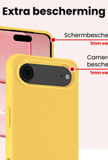 NoXx NoXx iPhone Air Hoesje Siliconen - Geel - 2 PACK