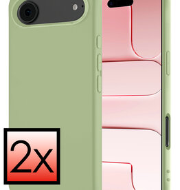 NoXx NoXx iPhone Air Hoesje Siliconen - Groen - 2 PACK