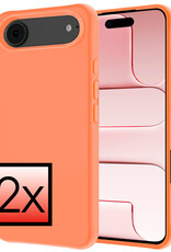 NoXx NoXx iPhone Air Hoesje Siliconen - Perzik - 2 PACK