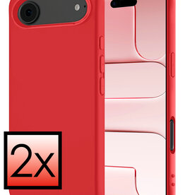 NoXx NoXx iPhone Air Hoesje Siliconen - Rood - 2 PACK