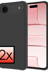 NoXx NoXx iPhone Air Hoesje Siliconen - Zwart - 2 PACK