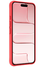 NoXx NoXx iPhone Air Hoesje Siliconen Met Screenprotector Met Dichte Notch - Rood