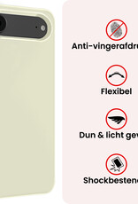 NoXx NoXx iPhone Air Hoesje Siliconen Met Screenprotector Met Dichte Notch - Wit