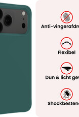 NoXx NoXx iPhone 17 Pro Hoesje Siliconen - Donkergroen
