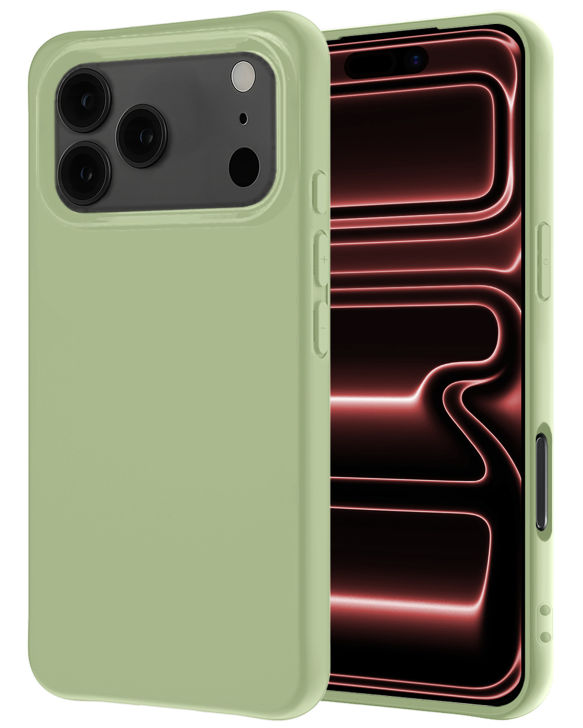 NoXx NoXx iPhone 17 Pro Hoesje Siliconen - Groen