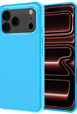 NoXx NoXx iPhone 17 Pro Hoesje Siliconen - Lichtblauw