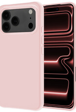 NoXx NoXx iPhone 17 Pro Hoesje Siliconen - Lichtroze